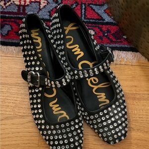 Sam Edelman Black Studded Flats